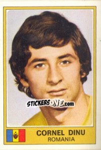 Sticker Cornel Dinu - Euro Football 77 n. 252 - Panini