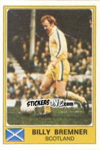 Sticker Billy Bremner - Euro Football 77 n. 254 - Panini