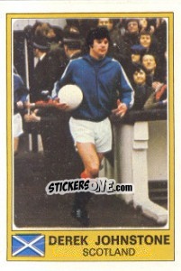 Figurina Derek Johnstone - Euro Football 77 - Panini