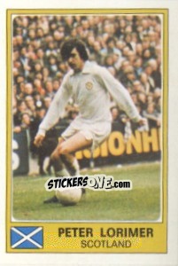 Figurina Peter Lorimer - Euro Football 77 - Panini