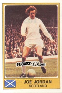 Sticker Joe Jordan - Euro Football 77 n. 261 - Panini
