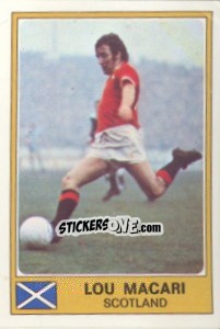 Cromo Lou Macari - Euro Football 77 - Panini