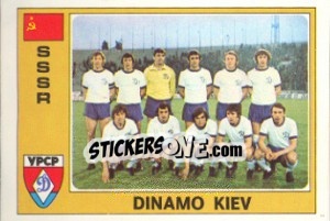 Sticker Dinamo Kiev (Team) - Euro Football 77 n. 266 - Panini