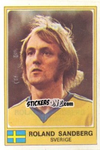 Sticker Roland Sandberg - Euro Football 77 n. 279 - Panini