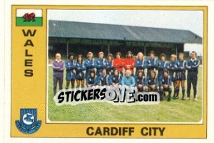 Figurina Cardiff City (Team) - Euro Football 77 - Panini