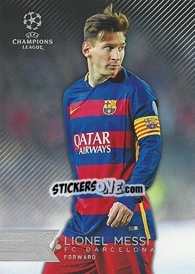 Sticker Lionel Messi - UEFA Champions League Showcase 2015-2016 n. 1 - Topps