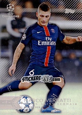 Sticker Marco Verratti - UEFA Champions League Showcase 2015-2016 n. 4 - Topps