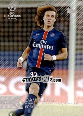Sticker David Luiz - UEFA Champions League Showcase 2015-2016 n. 5 - Topps
