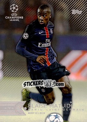Sticker Blaise Matuidi - UEFA Champions League Showcase 2015-2016 n. 9 - Topps