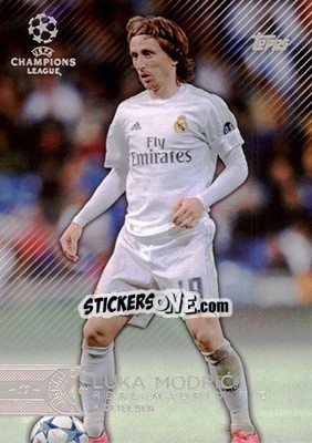 Sticker Luka Modric - UEFA Champions League Showcase 2015-2016 - Topps