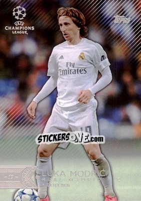 Sticker Luka Modric - UEFA Champions League Showcase 2015-2016 n. 12 - Topps