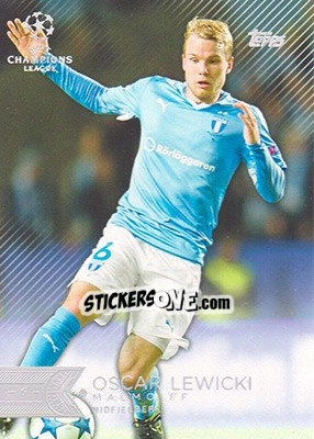 Sticker Oscar Lewicki - UEFA Champions League Showcase 2015-2016 n. 25 - Topps