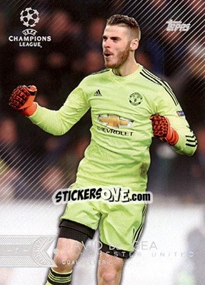 Sticker David de Gea - UEFA Champions League Showcase 2015-2016 n. 35 - Topps