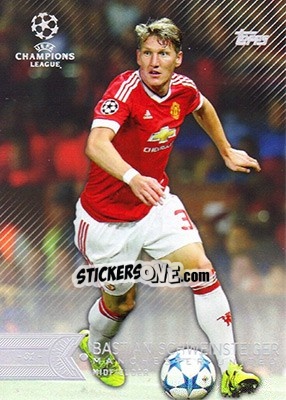 Sticker Bastian Schweinsteiger - UEFA Champions League Showcase 2015-2016 n. 36 - Topps