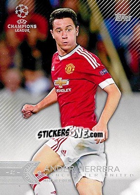 Sticker Ander Herrera - UEFA Champions League Showcase 2015-2016 n. 41 - Topps