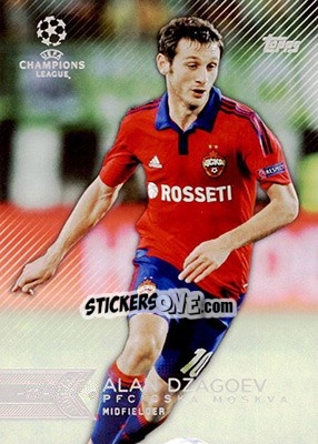Sticker Alan Dzagoev - UEFA Champions League Showcase 2015-2016 n. 44 - Topps