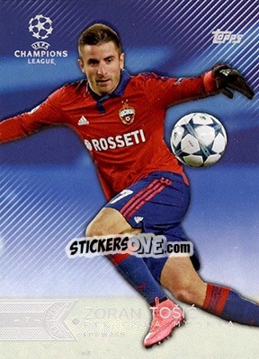 Sticker Zoran Tošic - UEFA Champions League Showcase 2015-2016 n. 46 - Topps