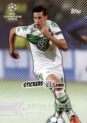Sticker Julian Draxler - UEFA Champions League Showcase 2015-2016 n. 51 - Topps