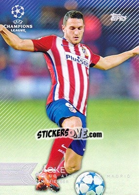 Sticker Koke - UEFA Champions League Showcase 2015-2016 n. 63 - Topps