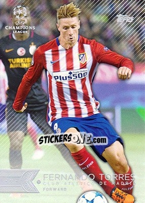 Sticker Fernando Torres - UEFA Champions League Showcase 2015-2016 n. 67 - Topps
