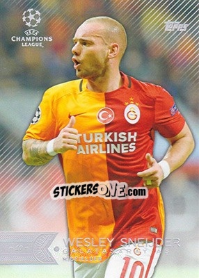 Sticker Wesley Sneijder - UEFA Champions League Showcase 2015-2016 n. 69 - Topps