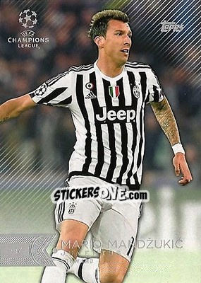 Sticker Mario Mandžukic - UEFA Champions League Showcase 2015-2016 - Topps