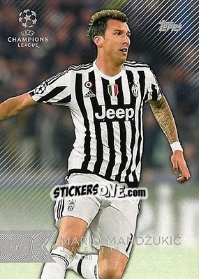 Sticker Mario Mandžukic - UEFA Champions League Showcase 2015-2016 n. 85 - Topps