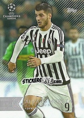 Sticker Álvaro Morata - UEFA Champions League Showcase 2015-2016 n. 86 - Topps