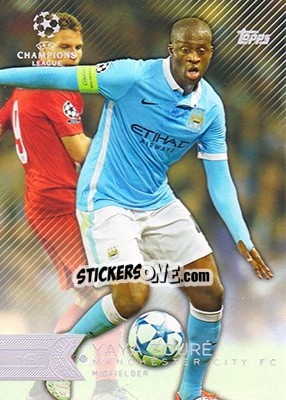 Sticker Yaya Touré - UEFA Champions League Showcase 2015-2016 n. 89 - Topps