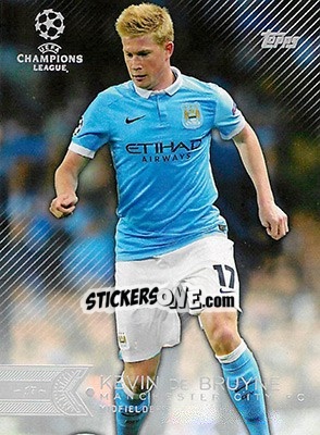 Sticker Kevin De Bruyne - UEFA Champions League Showcase 2015-2016 n. 92 - Topps
