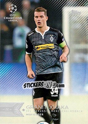 Sticker Granit Xhaka - UEFA Champions League Showcase 2015-2016 n. 102 - Topps