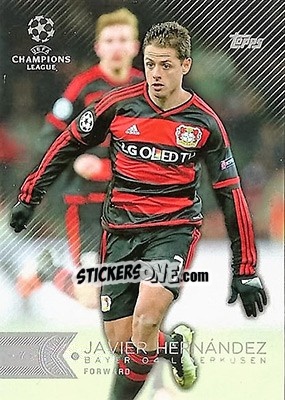 Sticker Javier Hernández - UEFA Champions League Showcase 2015-2016 n. 115 - Topps