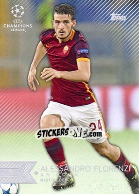 Sticker Alessandro Florenzi - UEFA Champions League Showcase 2015-2016 n. 121 - Topps