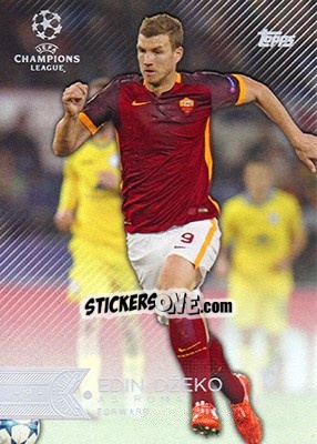 Sticker Edin Džeko - UEFA Champions League Showcase 2015-2016 - Topps