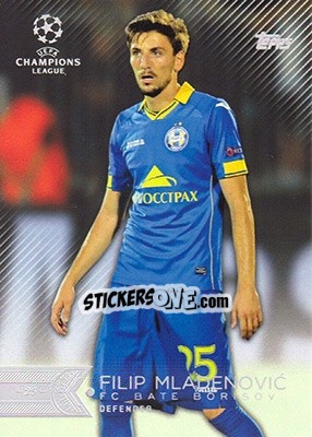 Sticker Filip Mladenovic - UEFA Champions League Showcase 2015-2016 n. 126 - Topps