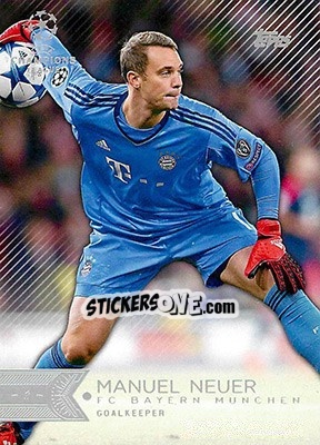 Sticker Manuel Neuer - UEFA Champions League Showcase 2015-2016 n. 131 - Topps