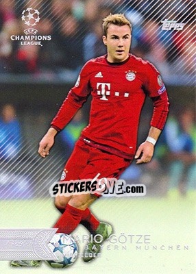 Sticker Mario Götze - UEFA Champions League Showcase 2015-2016 - Topps