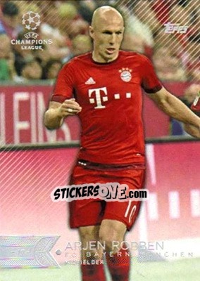 Sticker Arjen Robben - UEFA Champions League Showcase 2015-2016 - Topps