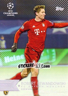 Sticker Robert Lewandowski - UEFA Champions League Showcase 2015-2016 n. 136 - Topps