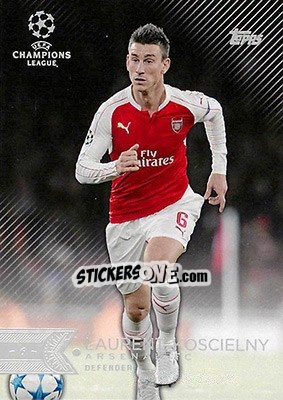 Sticker Laurent Koscielny - UEFA Champions League Showcase 2015-2016 n. 141 - Topps
