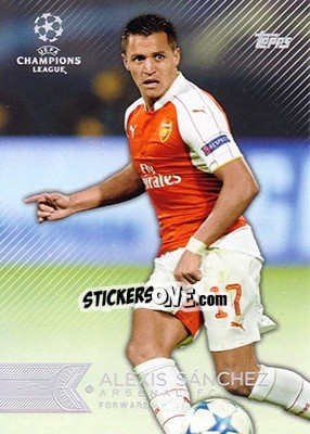 Sticker Alexis Sánchez - UEFA Champions League Showcase 2015-2016 n. 144 - Topps