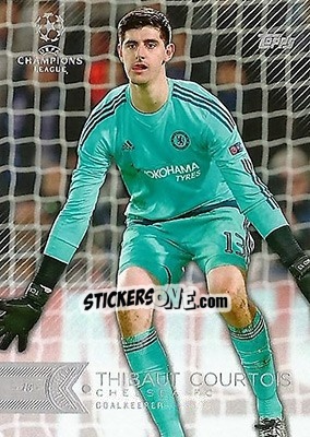 Sticker Thibaut Courtois - UEFA Champions League Showcase 2015-2016 - Topps