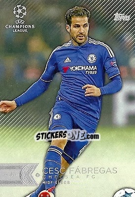 Sticker Cesc Fábregas - UEFA Champions League Showcase 2015-2016 n. 159 - Topps