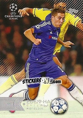 Sticker Eden Hazard - UEFA Champions League Showcase 2015-2016 n. 162 - Topps