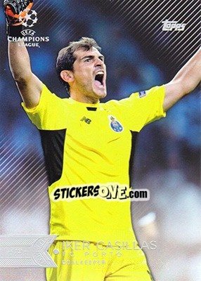 Sticker Iker Casillas - UEFA Champions League Showcase 2015-2016 - Topps