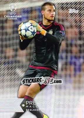 Sticker Predrag Rajkovic - UEFA Champions League Showcase 2015-2016 n. 176 - Topps