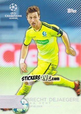 Sticker Brecht Dejaegere - UEFA Champions League Showcase 2015-2016 n. 192 - Topps