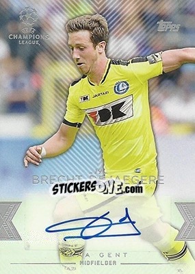 Figurina Brecht Dejaegere - UEFA Champions League Showcase 2015-2016 - Topps