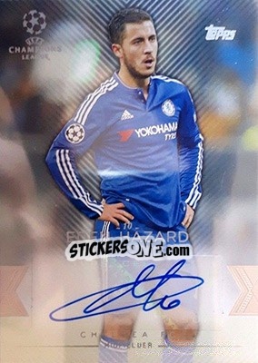 Sticker Eden Hazard - UEFA Champions League Showcase 2015-2016 - Topps