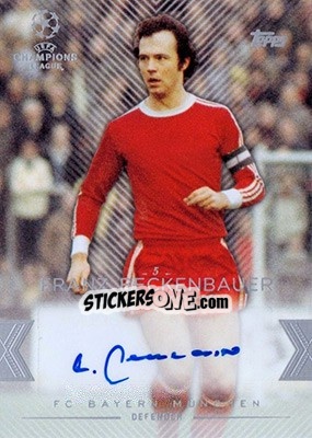 Sticker Franz Beckenbauer - UEFA Champions League Showcase 2015-2016 n. CLA-FB - Topps